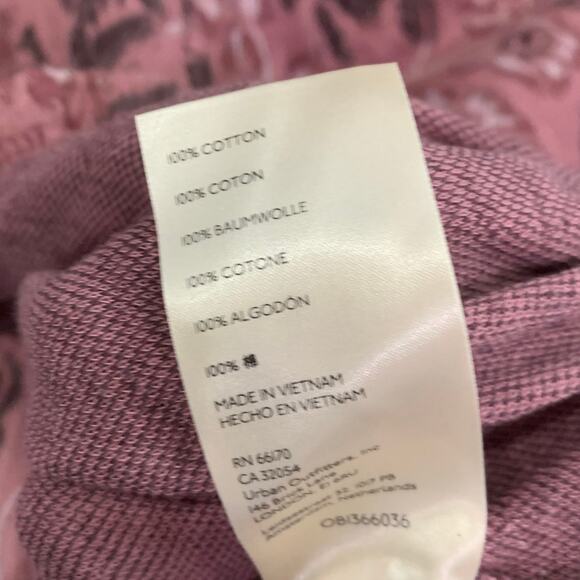 Free People No Ordinary Top Smoked Pink Combo Size L NWT BOHO - Picture 12 of 12